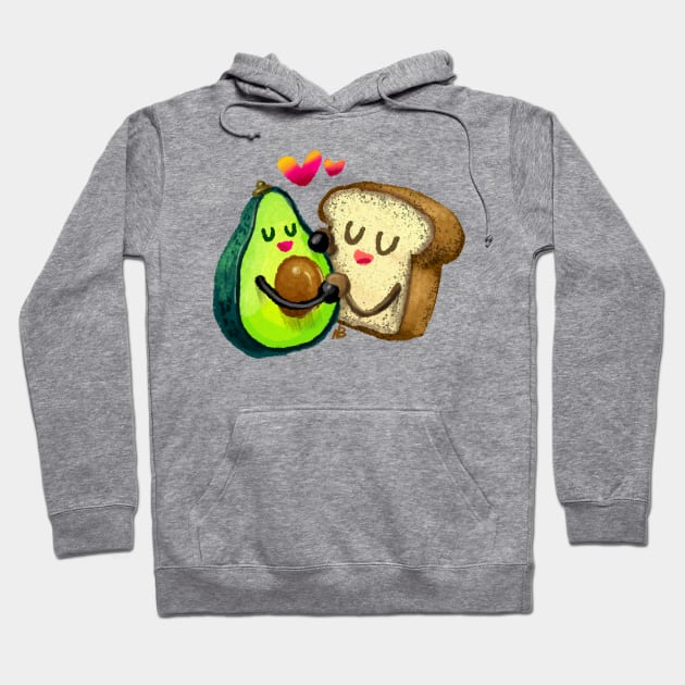 Avocado Toast Love Hoodie by natebear